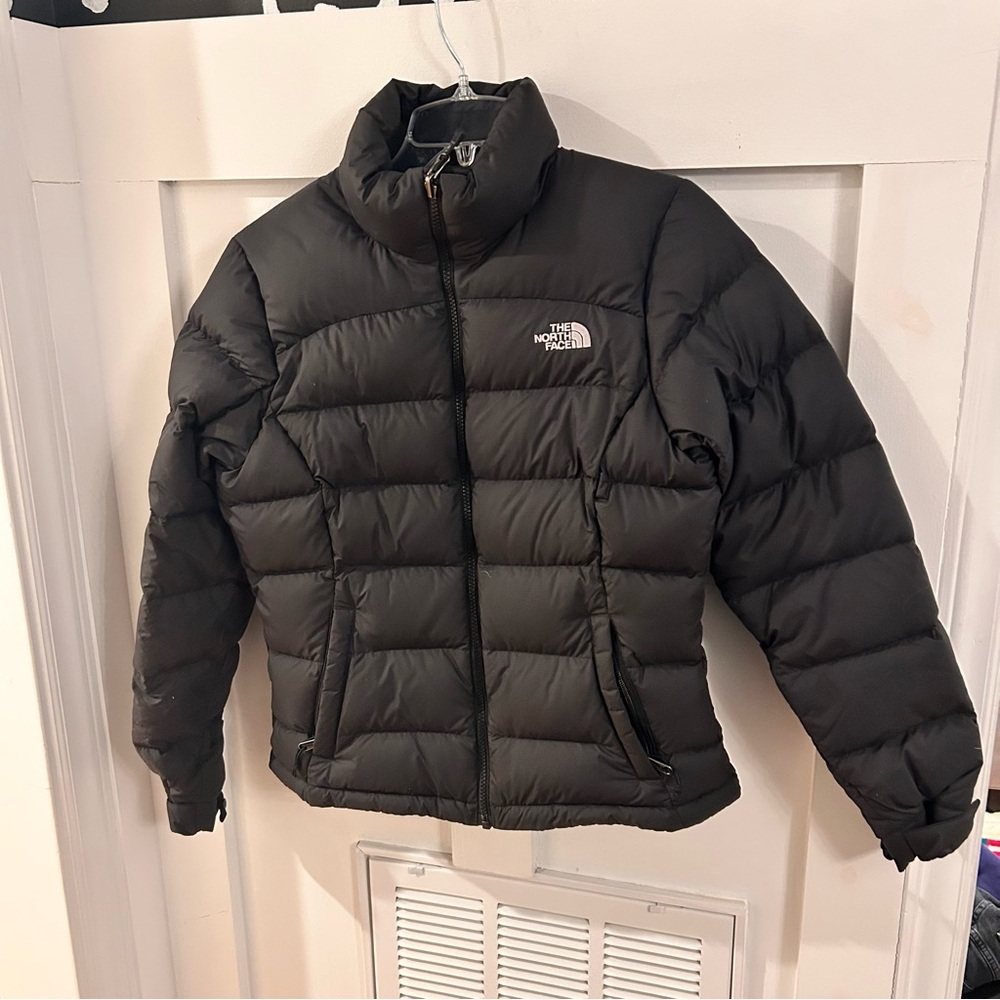 North Face Womens S Black Nuptse 700 Down Jacket Coat Winter Puffer